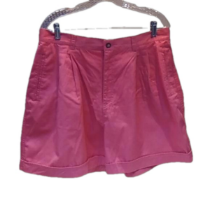 Vintage 90's CHAUS Sport NEW High Waist Pleat Front Coral Cotton Casual Shorts